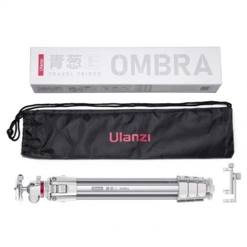 Chân máy ảnh Ulanzi Ombra Ying Travel Tripod White khả năng tải 8Kg kéo dài tối đa 158cm chất liệu aluminum cao cấp