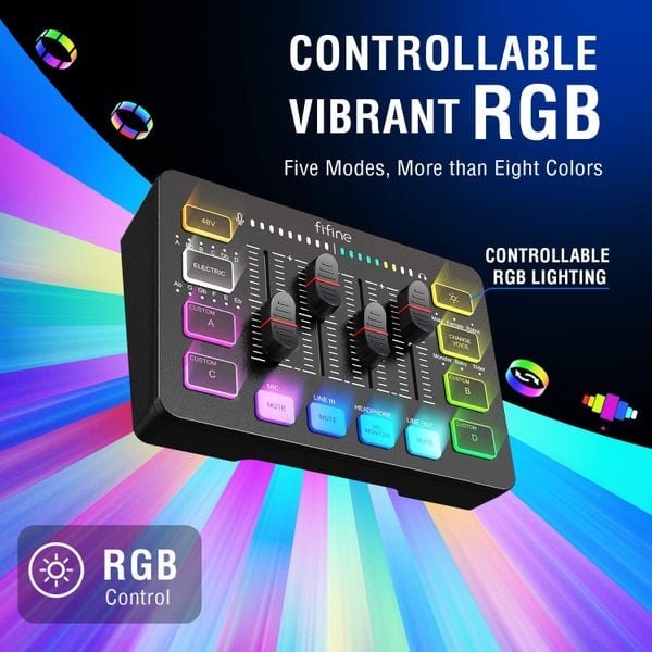 FIFINE SC3 Ampligame USB Mixer