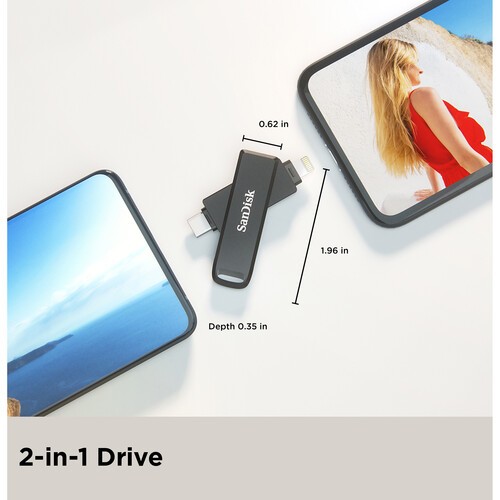 USB OTG 64GB SanDisk iXpand Luxe (Dùng được cho cả Iphone và Samsung)