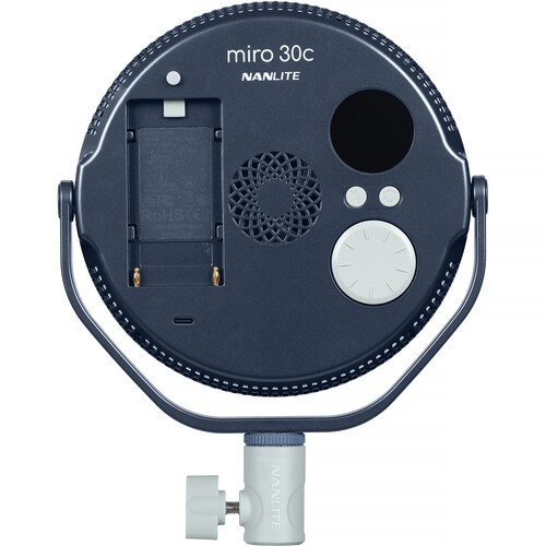 Nanlite miro 30c RGB Round LED Light Panel (Midnight Blue)