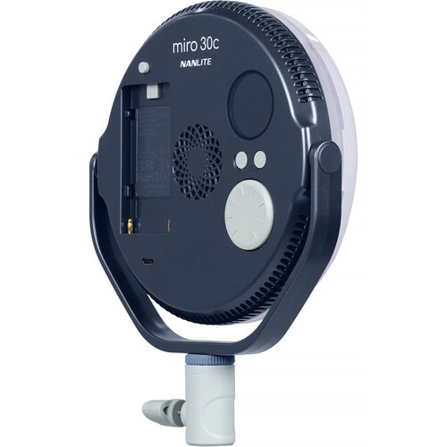 Nanlite miro 30c RGB Round LED Light Panel (Midnight Blue)