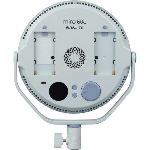 Nanlite miro 60c RGB Round LED Light Panel (Mint Blue)