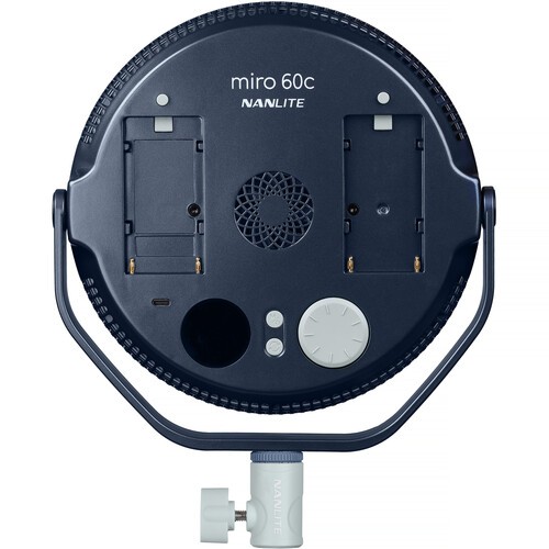 Nanlite miro 60c RGB Round LED Light Panel (Midnight Blue)