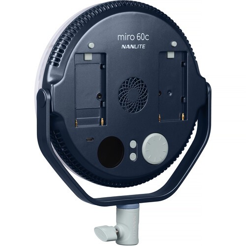 Nanlite miro 60c RGB Round LED Light Panel (Midnight Blue)