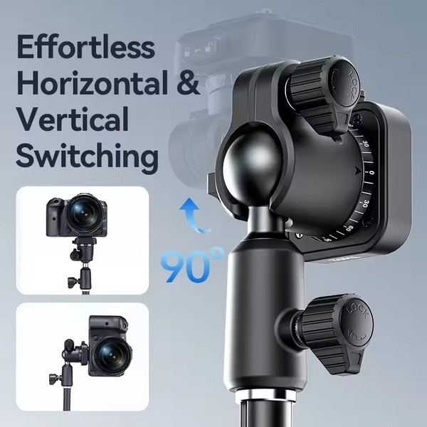 Ulanzi TH02 Uka Invert Ballhead Quick Release đầu bi nghịch đảo tháo lắp nhanh xoay 360 độ tải 2.5kg