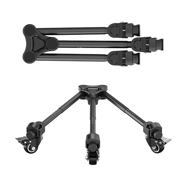 Bộ đế gắn tripod tích hợp bánh xe Ulanzi AT-02 chất liệu hợp kim nhôm tải trọng 20kg chính hãng