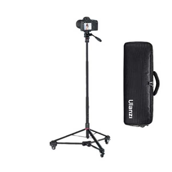 Gậy selfie kiêm tripod Ulanzi AT03+ bánh xe AT02 + túi đựng AT04 tải trọng 5kg