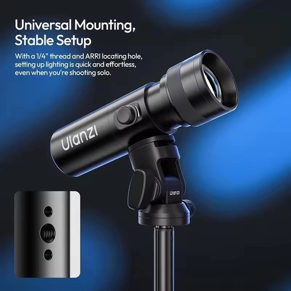 Ulanzi LM01 RGB 10W - Đèn pin Flash Light Photography chụp ảnh pin 7500mAh kèm 20 tấm hiệu ứng chính hãng