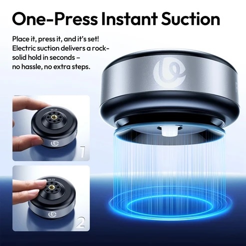 Ulanzi SK-23 Electric Suction Base - Đế hút từ tính đa năng cho điện thoại, DJI Action cam khả năng tải 1kg