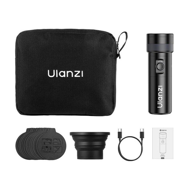 Ulanzi LM01 RGB 10W - Đèn pin Flash Light Photography chụp ảnh pin 7500mAh kèm 20 tấm hiệu ứng chính hãng
