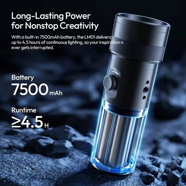 Ulanzi LM01 RGB 10W - Đèn pin Flash Light Photography chụp ảnh pin 7500mAh kèm 20 tấm hiệu ứng chính hãng
