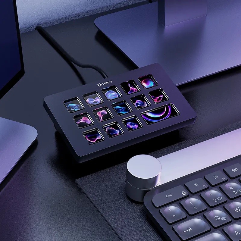Ulanzi D200H Stream Deck Dock AI - Tich hợp 13 phím Macro chức năng