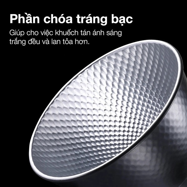 Chóa đèn ngàm bowen 17cm Ulanzi HT002