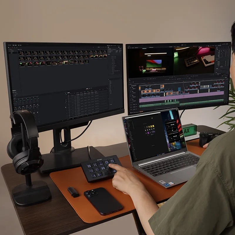 Ulanzi D200H Stream Deck Dock AI - Tich hợp 13 phím Macro chức năng