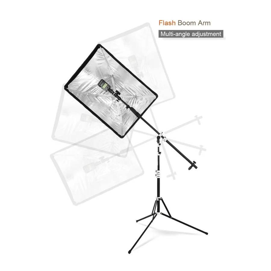 Tay treo hắt sáng 2in1 kèm tay treo đèn speedlite