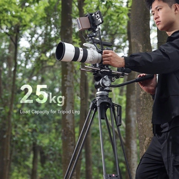 Chân quay Tripod Ulanzi T046 VideoFast Heavy Duty chất liệu Carbon Fiber 164cm