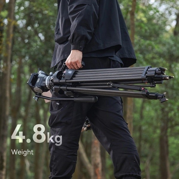 Chân quay Tripod Ulanzi T046 VideoFast Heavy Duty chất liệu Carbon Fiber 164cm