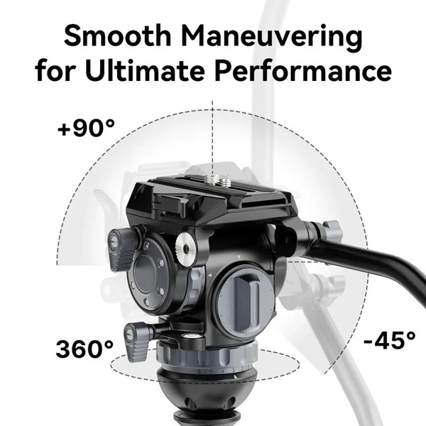 Đầu dầu Ulanzi T045 - Đầu Fluid head chuyên nghiệp VideoFast Heavy Duty