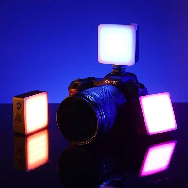 Ulanzi VL49 Pro Rechargeable Mini RGB Light - LT001 kèm tấm tản Diffuser và tản tổ ong
