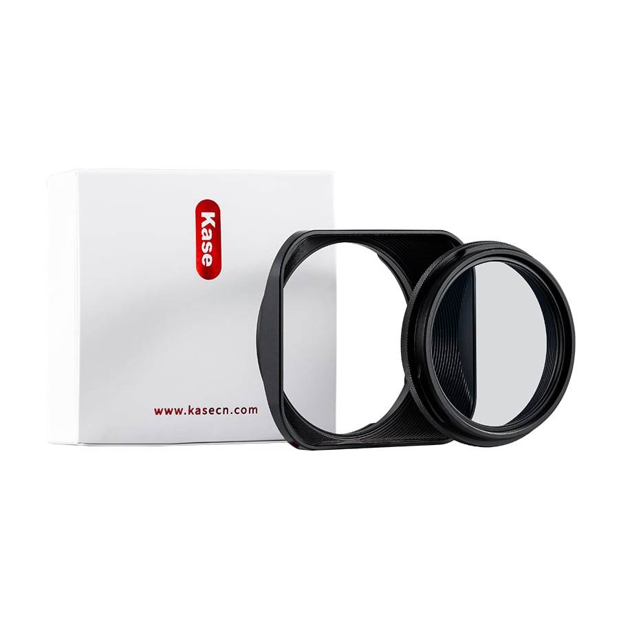 Kase Square Lens Hood + MCUV (III) For Fujifilm X100VI Black / Silver