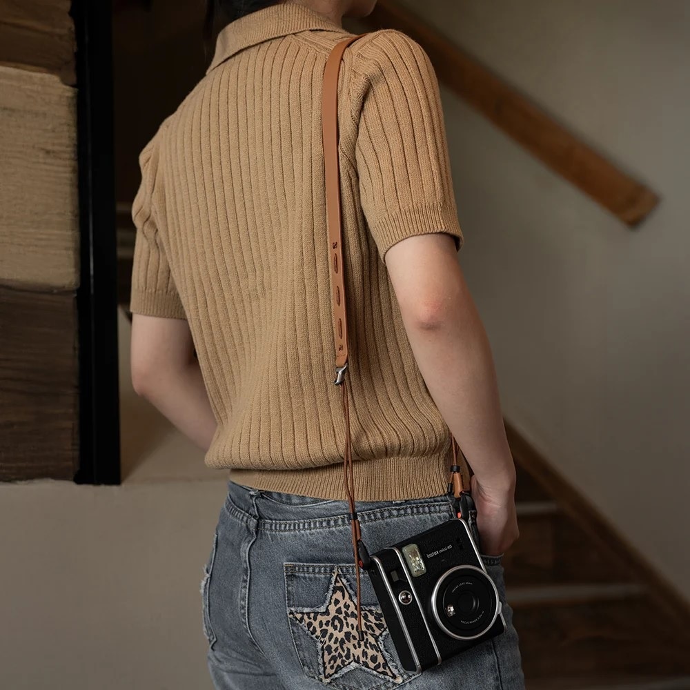 Dây đeo máy ảnh PGYTECH Shoulder Strap Slim (Vintage) - có 3 màu Đen/ Nâu/ Xanh