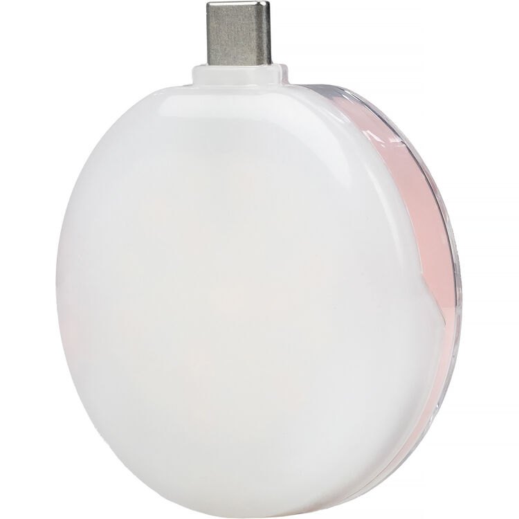 Nanlite cookie USB-C Mini Round LED (Coral Pink) - bảo hành 2 năm