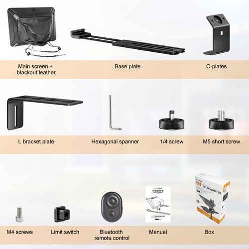 Máy nhắc chữ LENSGO TC12 Teleprompter cho máy ảnh / ipads