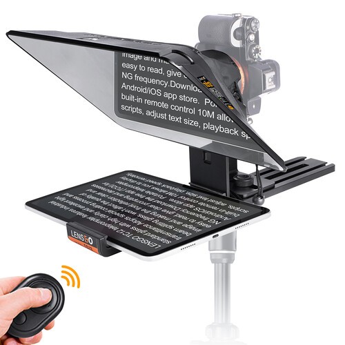 Máy nhắc chữ LENSGO TC12 Teleprompter cho máy ảnh / ipads