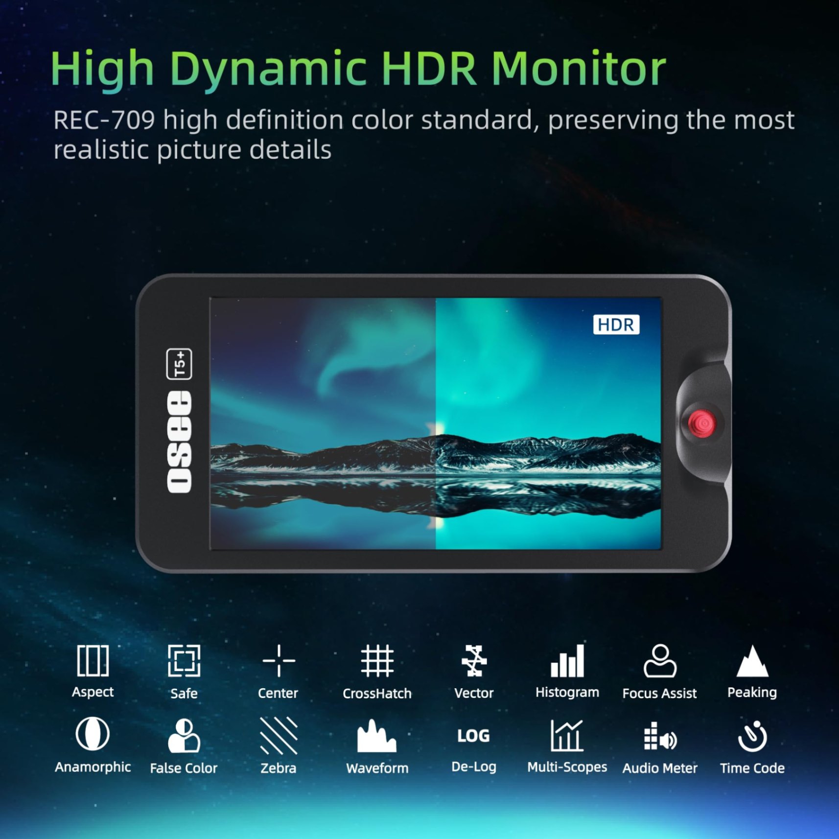 OSEE T5+ 5.5" 1000nits HDR Video Field Monitor