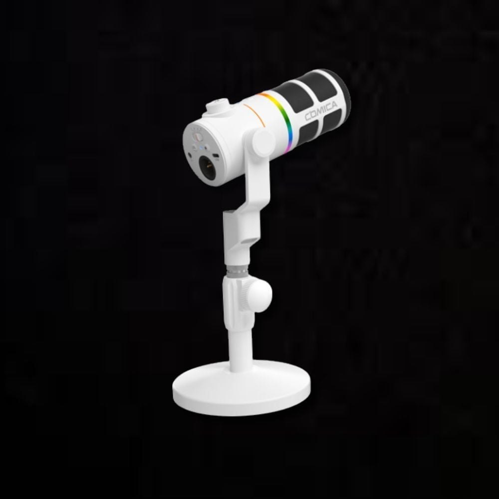 COMICA EJoy D10(D) – Micro RGB Dynamic USB Gaming, Lọc Tạp Âm Có Chân Để Bàn, Cổng XLR/USB-C