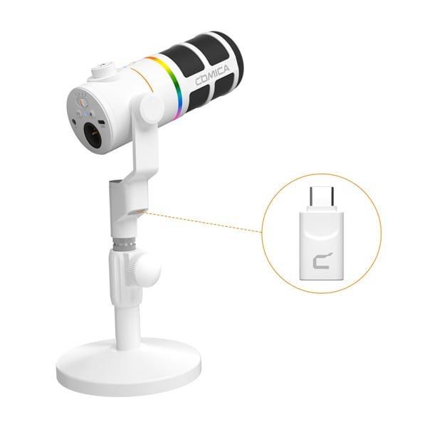 Comica EJoy D10 PRO RGB Cardioid Dynamic Wireless Microphone