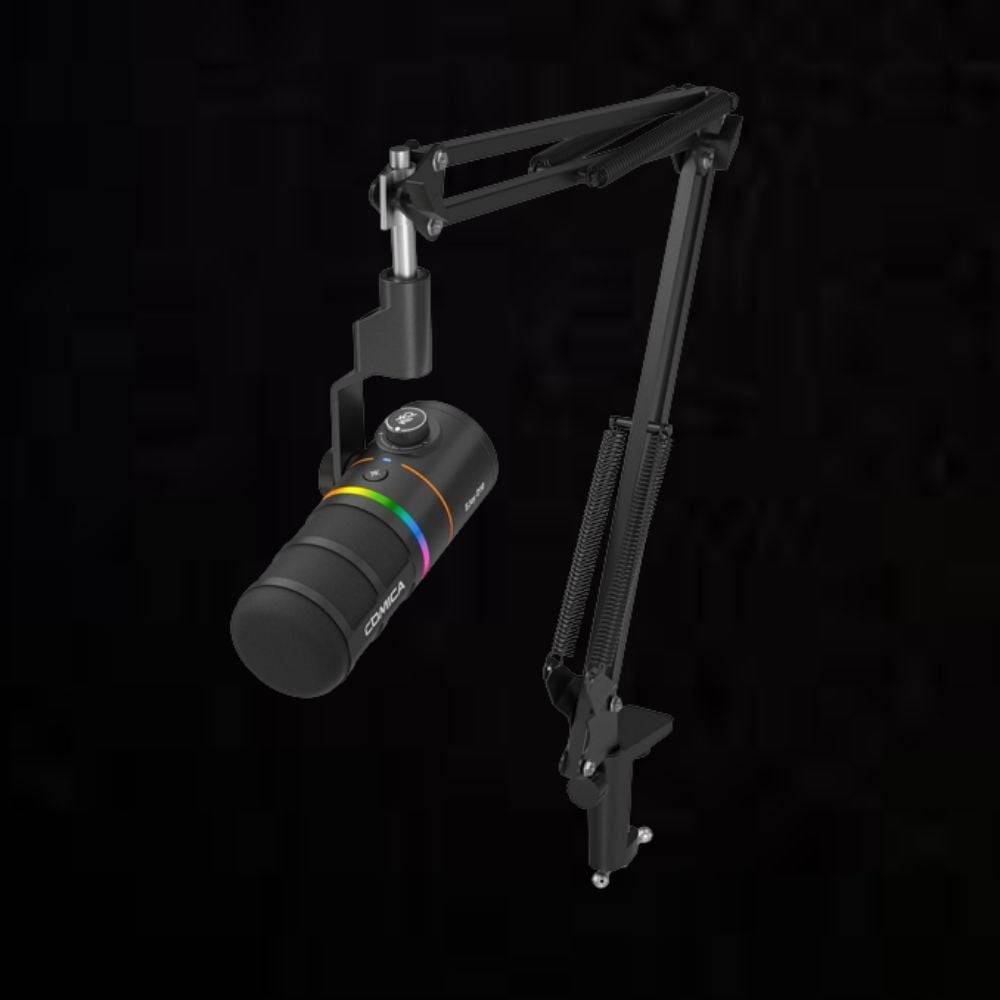 COMICA EJoy D10(A) – Micro RGB Dynamic USB Gaming, Lọc Tạp Âm Kèm Boom Arm , Cổng XLR/USB-C