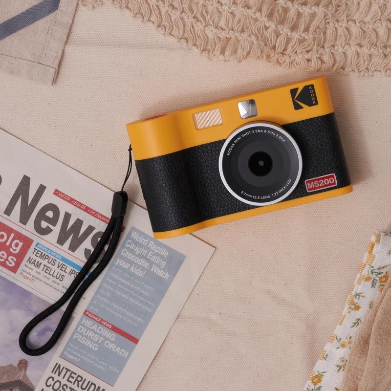 Kodak Instant Cam Mini 2 ERA MS200 - Yellow Black/Black