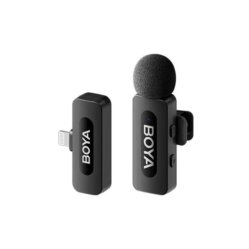 BOYA BY-V1/V10/V2/V20 V2.0 Micro Không Dây Ve Áo Micro Khử Tiếng Ồn Vlogging Mic Cho iPhone Android