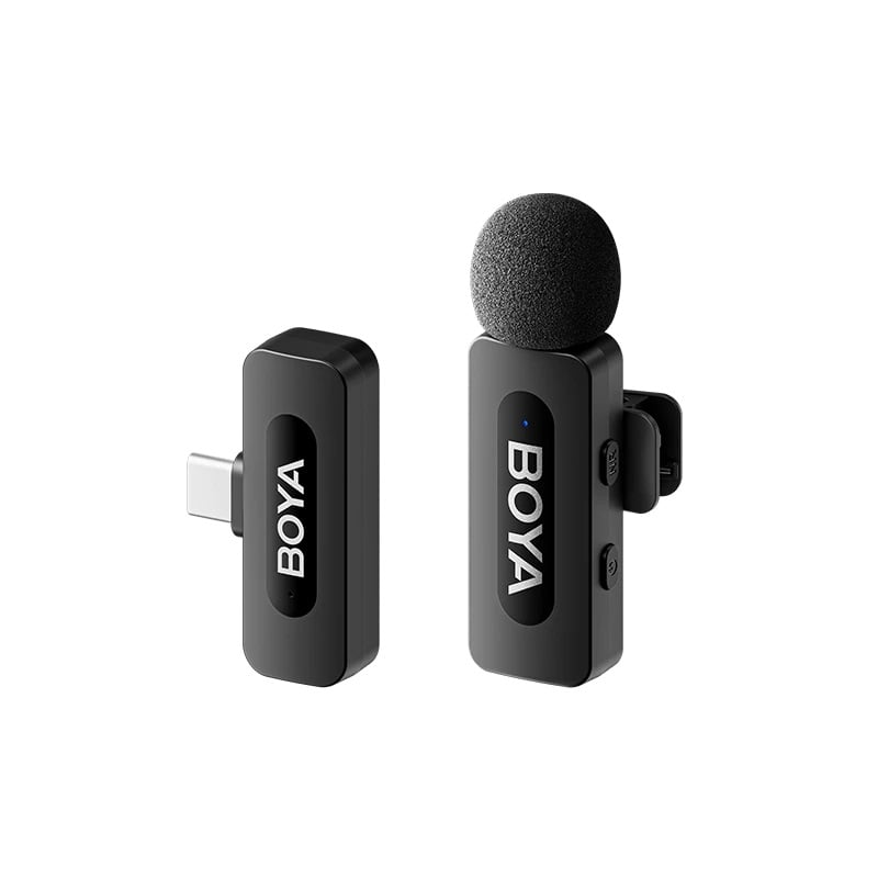 BOYA BY-V1/V10/V2/V20 V2.0 Micro Không Dây Ve Áo Micro Khử Tiếng Ồn Vlogging Mic Cho iPhone Android