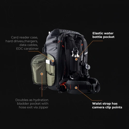 Balo Máy Ảnh PGYTECH OnePro Focux Backpack 25L (Space Black)