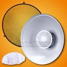 Beauty dish honeycomb 40cm (white)-Chóa+ lưới Tổ ong 40cm CAO CẤP