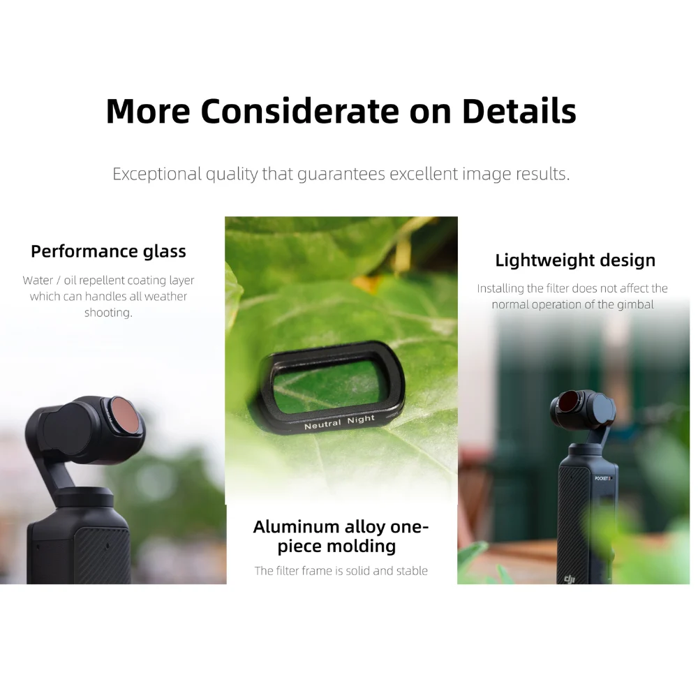 Bộ Kính lọc Kase Filter For DJI Osmo Pocket 4/3 Chính Hãng