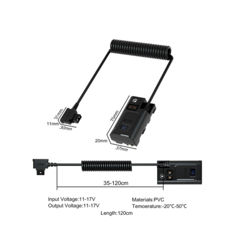 Bộ chuyển đổi pin giả ZITAY Dummy D-Tap sang NPF/L-Series (DT52)