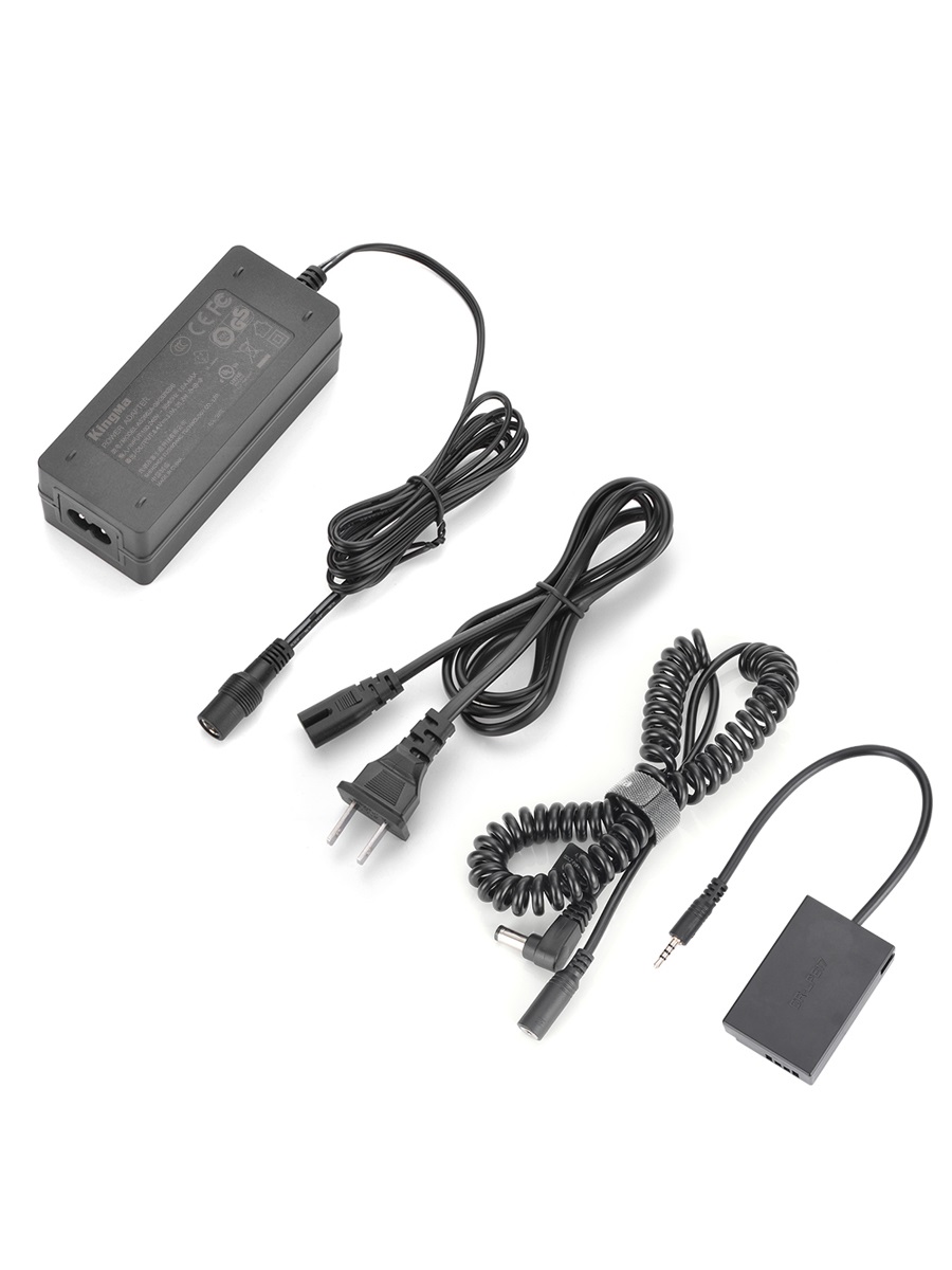 Bộ pin giả KingMa LP-E17 với Bộ chuyển đổi nguồn điện EU plug Power adapter