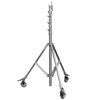 CHÂN ĐÈN INOX MDJ4200 PRO CÓ BÁNH XE