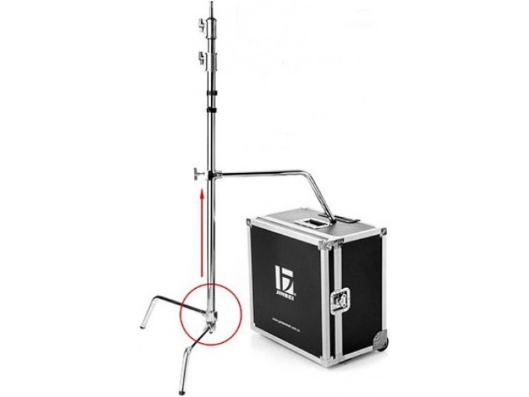 Chân Đèn Flash Jinbei CK3 C-Stand INOX 2 Khớp Nối