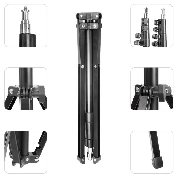 Chân Đèn Gấp Ngược KINGJOY FL2019, Chất Liệu Hợp Kim Nhôm Chính Hãng