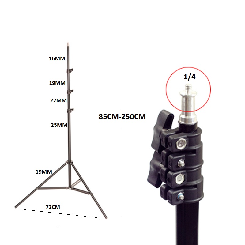 Chân Đèn MD2525F Cao 250cm