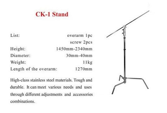 Chân Đèn ck1 C stand 1 Tay, 1 khớp