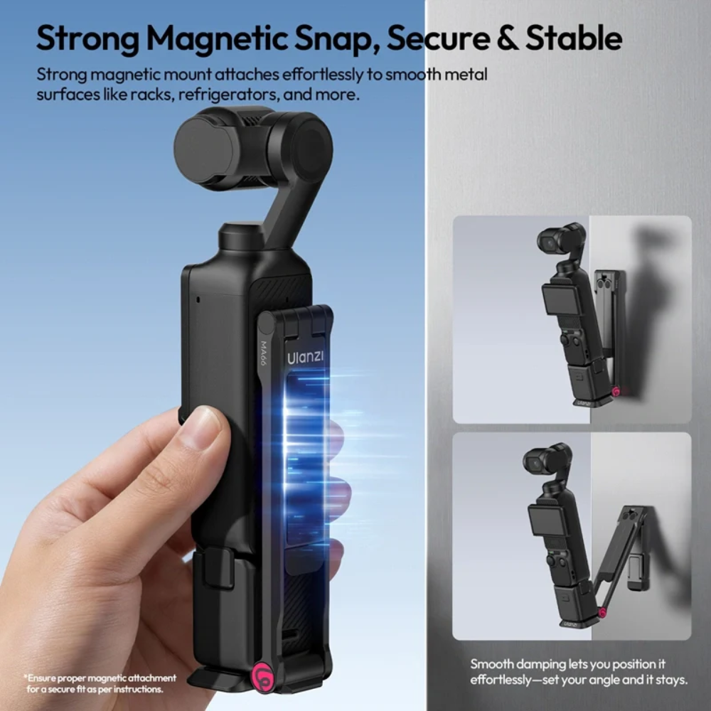 Chân Tripod Nam Châm Ulanzi MA66 Tháo Lắp Nhanh Cho Pocket 4 / Pocket 3 Chính Hãng