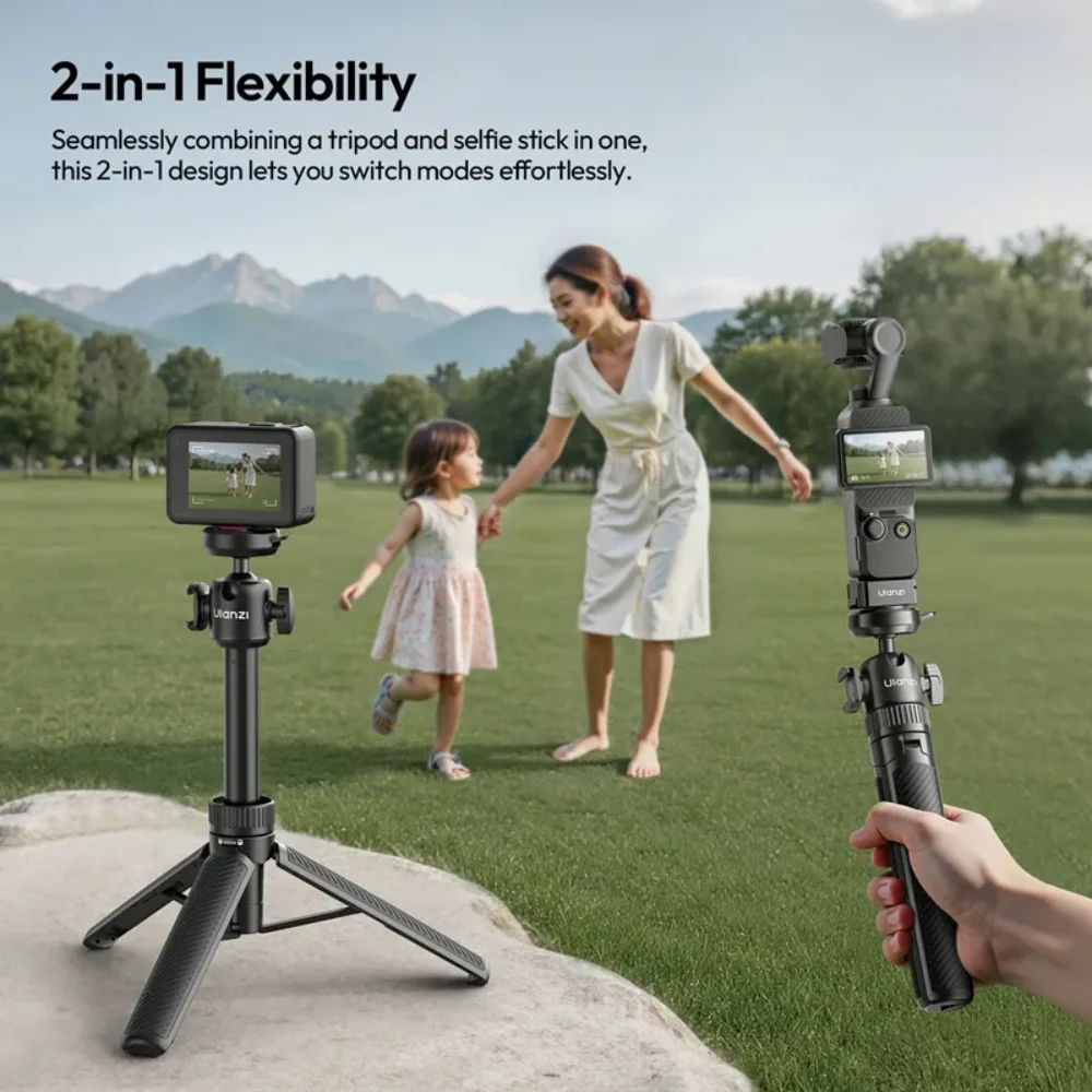 Chân Tripod Uka Quick Release Ulanzi MT90 Dành Cho GoPro Hero, Insta360, DJI Osmo Chính Hãng