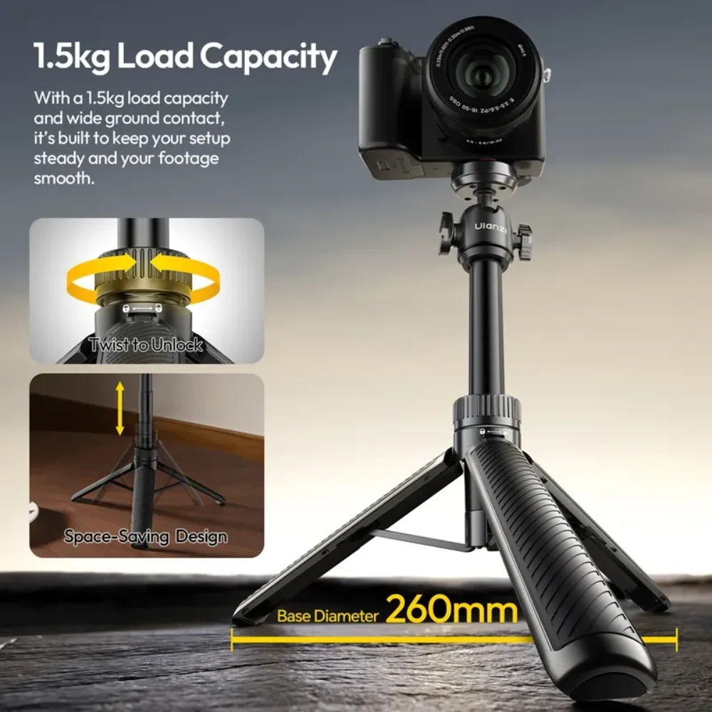 Chân Tripod Uka Quick Release Ulanzi MT90 Dành Cho GoPro Hero, Insta360, DJI Osmo Chính Hãng