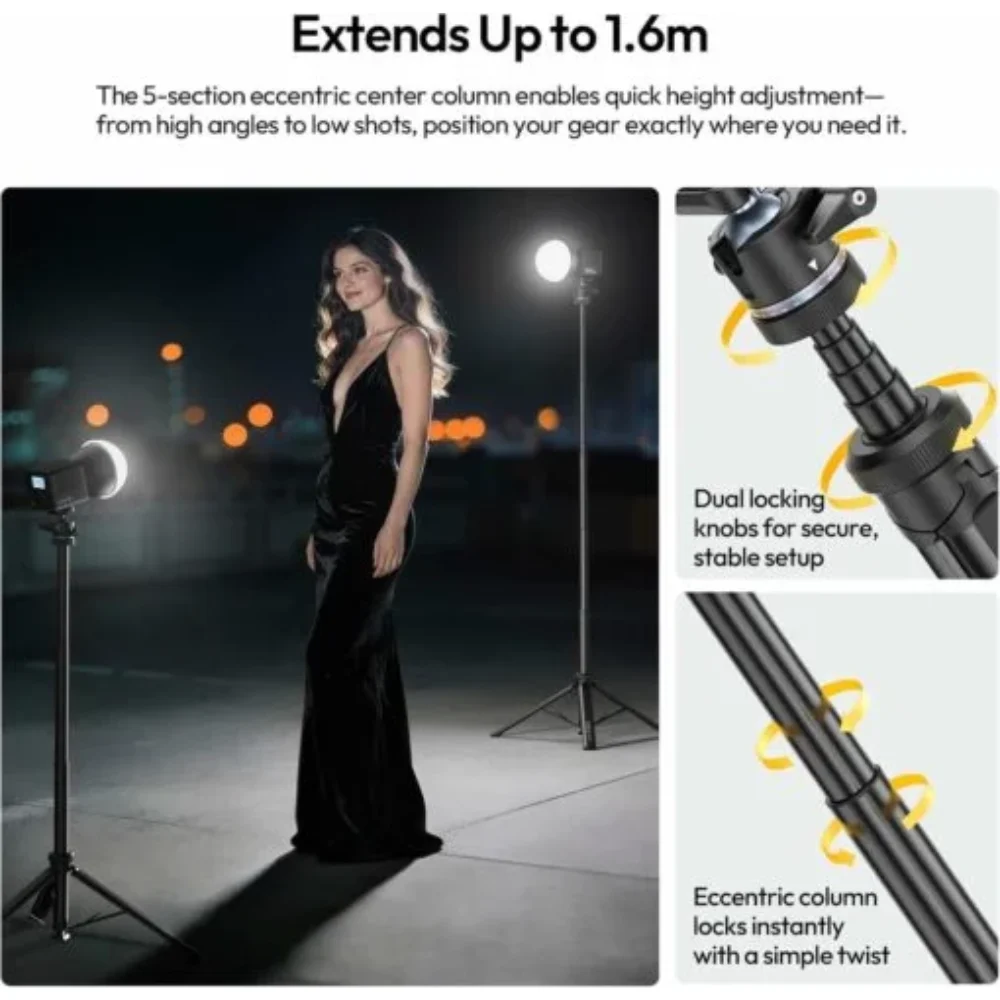 Chân Tripod tự động Ulanzi MT93 khóa nhanh UKA cho máy ảnh, điện thoại Chính Hãng