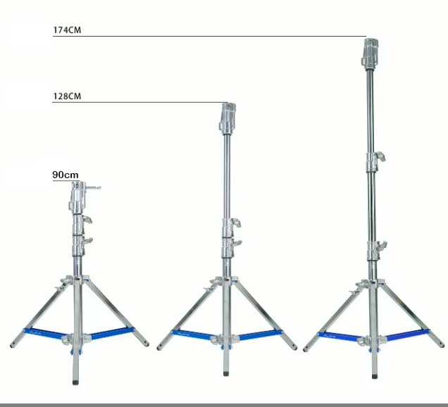 Chân đèn Heavy Duty 174F chịu tải 20kg cao 174cm